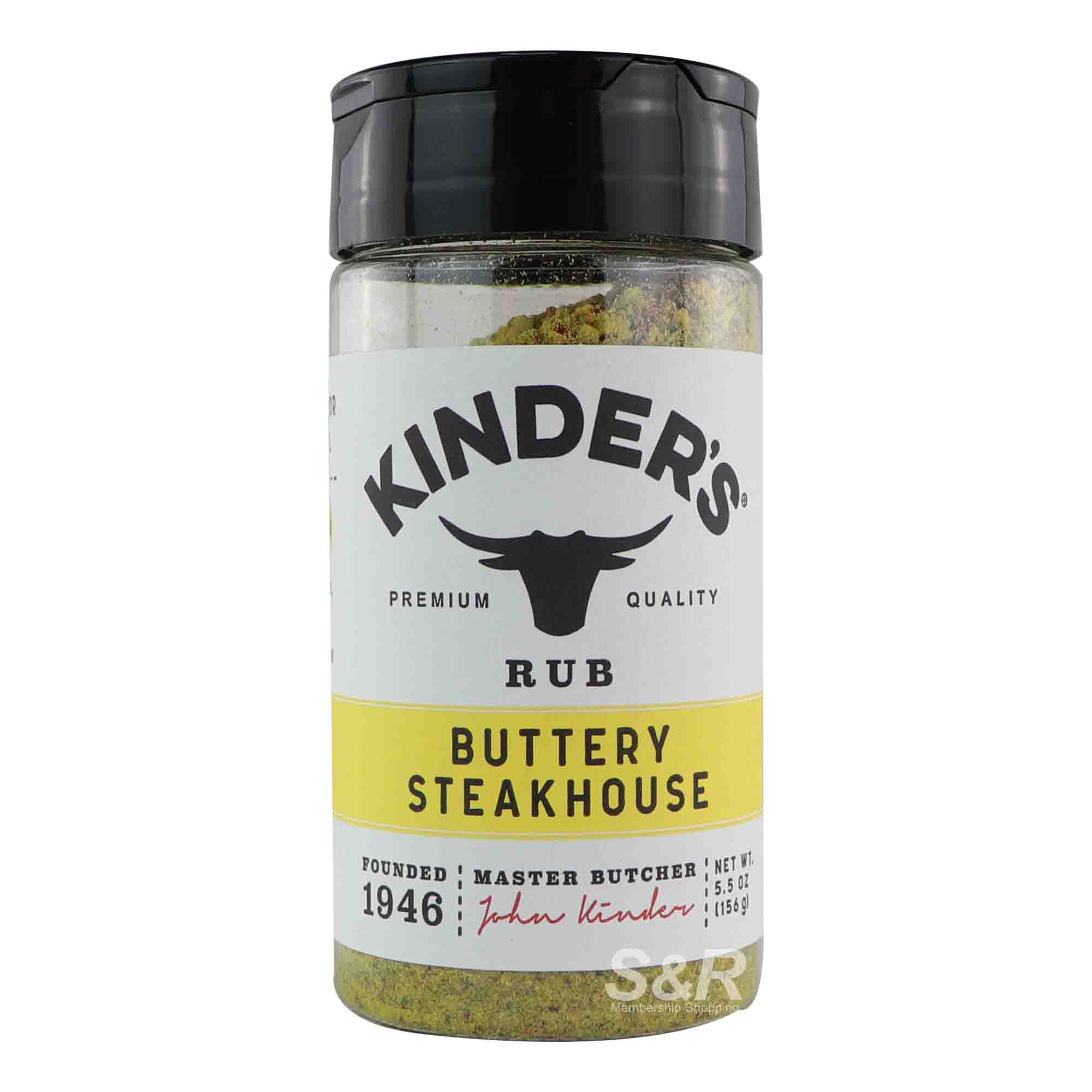 Kinder's Buttery Steakhouse Rub 156g Kinder's Buttery Steakhouse Rub 156g